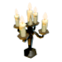 Halloween Black Victorian Candlestick Rattle - Uncommon from Halloween 2021